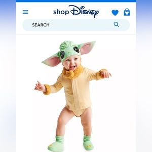 Grogu Yoda Costume Bodysuit for Baby, Star Wars 18-24 mths. Disney Halloween